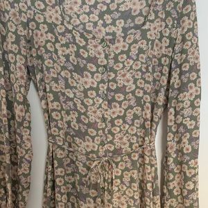 Rollas midi floral dress